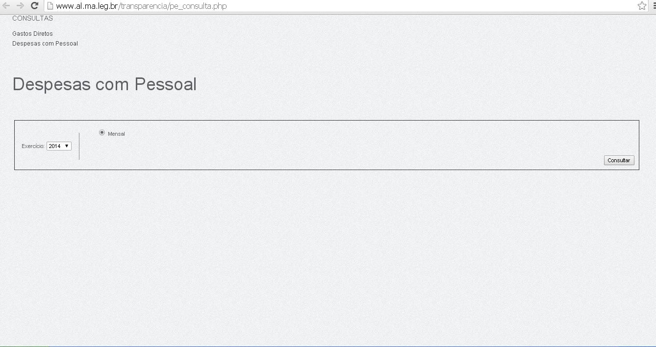 Portal da Transparência na Assembleia do Maranhão é um verdadeiro ‘faz de conta’
