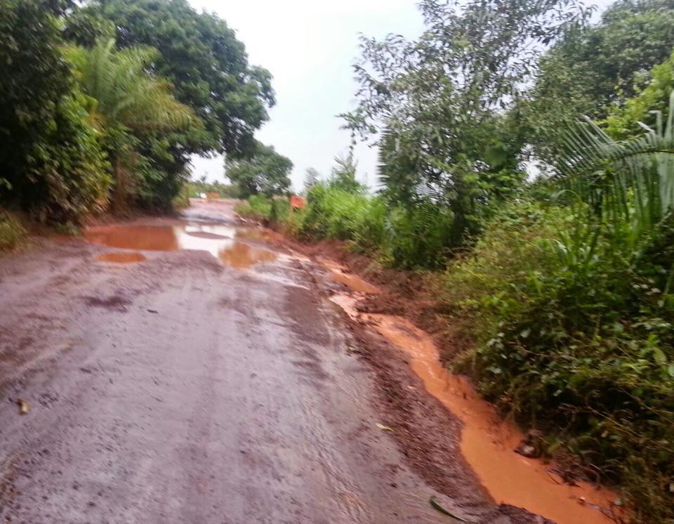 Estrada tem trechos, onde está quase impossível trafegar
