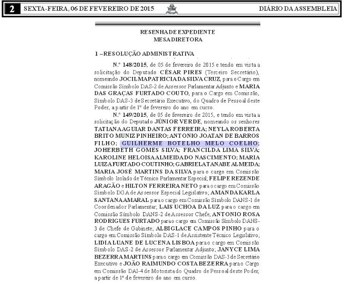 Júnior Verde nomeou assessor enrolado com o Banco do Brasil