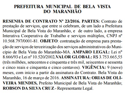 Cooperativa vai embolsar por mês a bagatela de R$417 mil, um verdadeiro assalto aos cofres públicos.