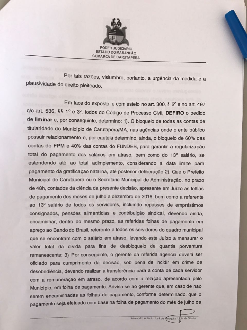 bloqueio
